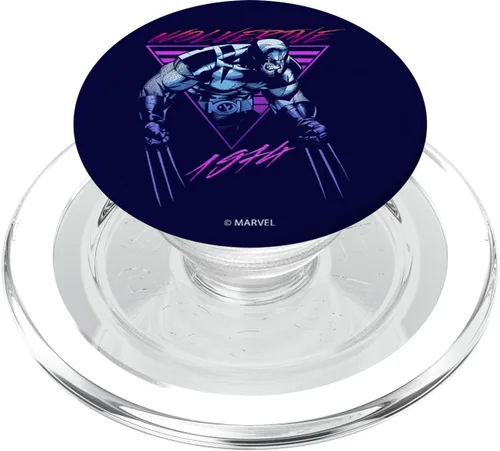 Vista 8 de Marvel X-Men Wolverine Neon Retro Logan - PopSockets Grip and Stand for Phones and Tablets