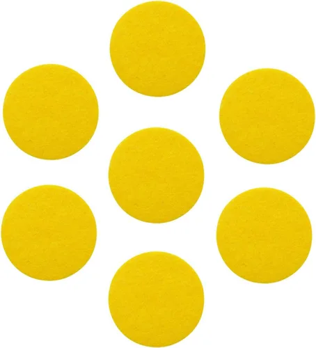 Vista 7 de tBesme Círculos de fieltro adhesivos negros; círculos adhesivos de fieltro negro para bricolaje y costura artesanal, 1 pulgada, paquete de 100