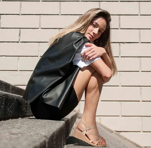 Vista 7 de SHIBEVER Sandalias de cuña para mujer de vestir sandalias casuales de plataforma para caminar cómodas para mujer