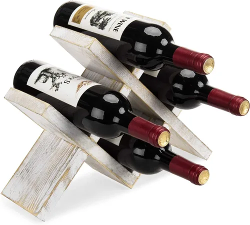 Vista 8 de MyGift Botellero redondo de metal negro moderno para 12 botellas, estante de almacenamiento horizontal de 6 niveles para cocina, sala de estar