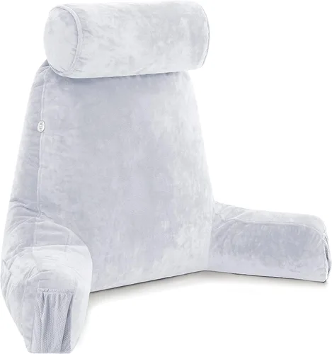 Vista 20 de Almohada Husband Mediana Negra, Respaldo para Niños, Adolescentes, Adultos Pequeños – Almohada de Lectura con Brazos, Altura Ajustable, Espuma