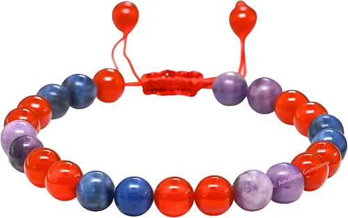 Vista 29 de Pulsera del zodiaco de cristales curativos