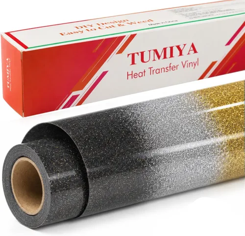 Vista 80 de TUMIYA - Rollo de vinilo para transferencia de calor (100.1 x 14.8 ft, vinilo adhesivo brillante HTV (rosa)