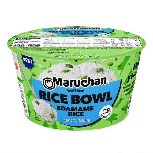 Vista 6 de Maruchan Tazón de arroz instantáneo, sabor a pollo, guarnición rápida y fácil para microondas o comida para niños, estudiantes y familias ocupadas