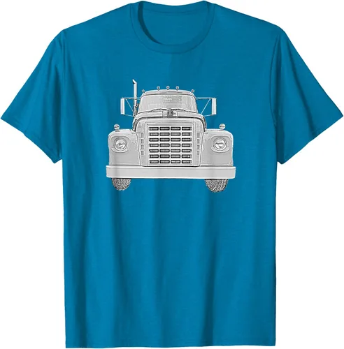 Vista 54 de Camiseta clásica de camión pesado International Harvester IH Loadstar, Negro, S