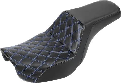 Vista 28 de C.C. RIDER Asiento para Conductor y Pasajero Asiento de Elevación Compatible con Harley Dyna Street Bob FXDB Low Rider FXDL/FXDLS Super Glide Custom