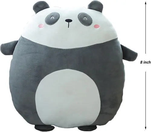 Vista 7 de Almohada de peluche de panda, 8 pulgadas, diseño de panda kawaii, lindo juguete de peluche de dibujos animados, juguetes para niños y niñas