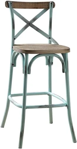 Vista 5 de Acme Furniture Zaire Silla de bar, nogal/negro antiguo