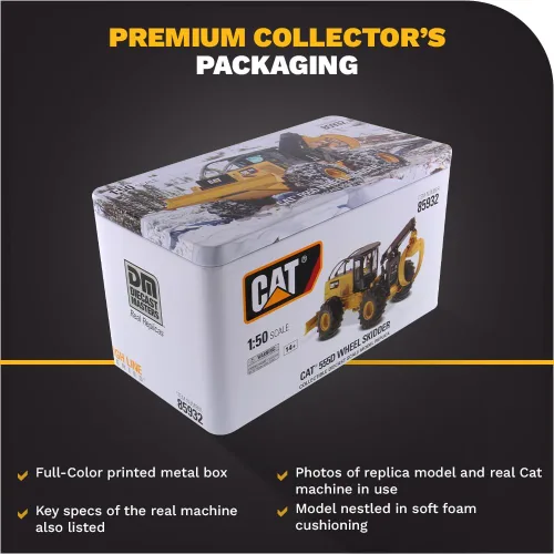 Vista 6 de Diecast Masters Caterpillar 555D Skidder High Line Series Vehículo, 7.29 x 3.03 x 2.68 pulgadas