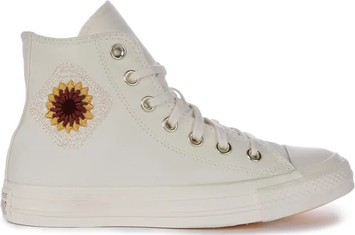 Vista 2 de Converse Chuck Taylor All Star Festival - Tenis de ganchillo para mujer, color blanco