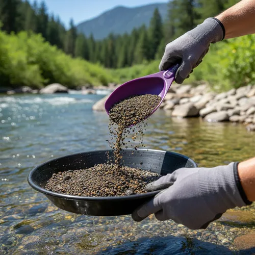 Vista 8 de Gold Prospecting Paydirt Scoop Pala de mano de plástico duradero Herramienta ligera para cacerear, dragar y cavar grietas