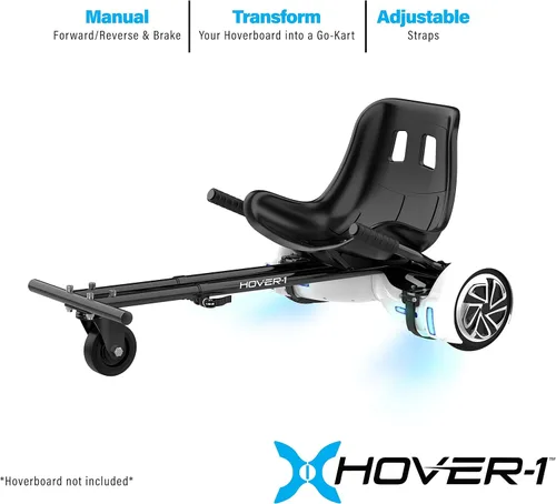 Vista 3 de Hover-1 Accesorio para Buggy Hoverboard - Compatible con la mayoría de los hoverboards eléctricos de 6.5" y 8", control de rueda trasera operado a