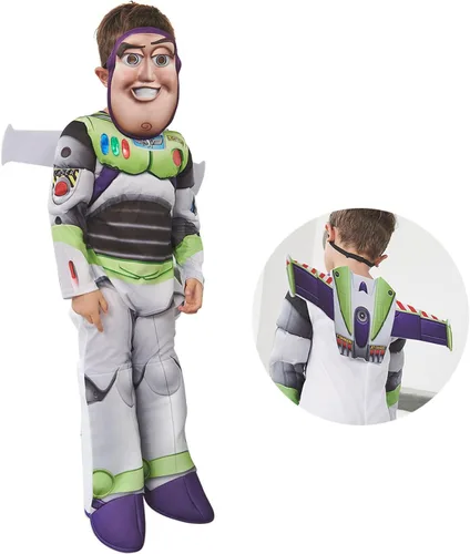 Vista 2 de Buzz Lightyear - Disfraz para niños, disfraz de Halloween, fiesta de cumpleaños, disfraces temáticos