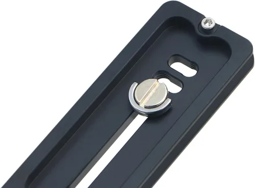 Vista 6 de PU-250 - Placa universal de liberación rápida larga de 9.843 in, riel deslizante de cola de milano doble con tornillo de anillo en D para cabeza
