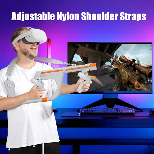 Vista 5 de Magnetic Stock for Oculus Quest 2 Controller Handle Accessories Improves Stability Better Gaming in FPS