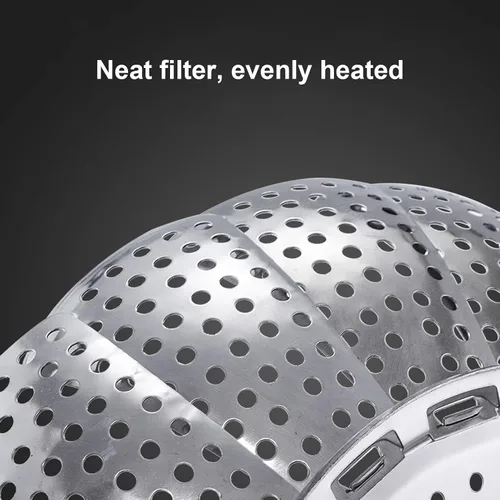 Vista 3 de Cesta de vapor, cesta de vapor expandible para verduras, acero inoxidable, estante de vapor para olla, alimentos vegetarianos para cocinar al vapor