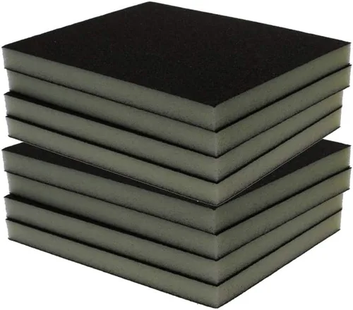 Vista 16 de Utoolmart Bloques de lijado de esponja de lijado, esponja de papel de lija húmedo y seco de grano 80, kit de esponja de arena lavable y 4 piezas