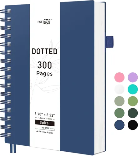 Vista 30 de RETTACY Cuaderno de bolsillo, 160 páginas forradas, tamaño mini A6 (4.5" × 5.7"), para trabajo, diario, escritura, papel grueso de 100 g/m²