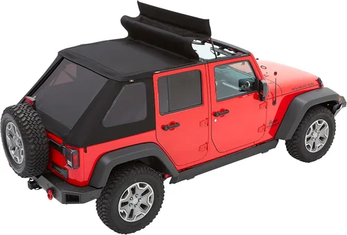 Vista 11 de Bestop 56853-35 - Toldo Trektop Black Diamond para Jeep Wrangler JK Unlimited de 4 puertas 2007-2018