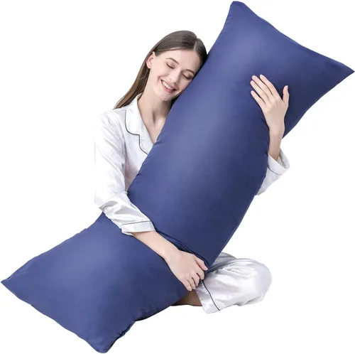 Vista 29 de DOWNCOOL Relleno de almohada de cuerpo completo de lujo con funda de fibra, almohada corporal ultrasuave para dormir, inserto de almohada de cama