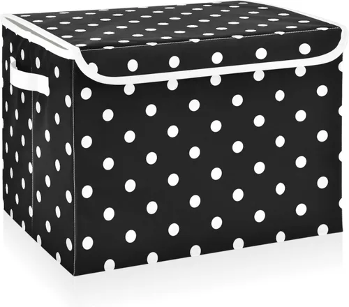 Vista 18 de CaTaKu Contenedores grandes de tela con tapas, cajas de almacenamiento de bastones de caramelo de Navidad con asas para organizar la ropa, cubos