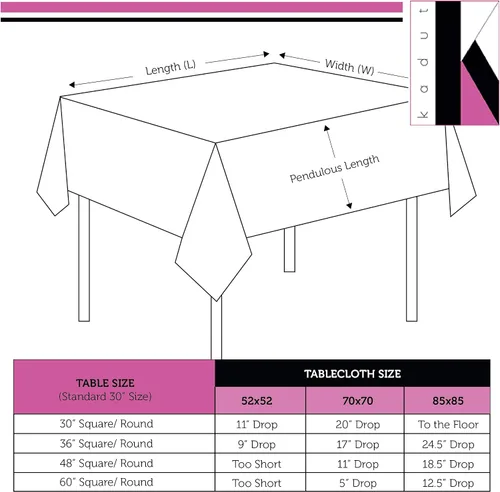 Vista 5 de Kadut Mantel cuadrado azul de 52 x 52 pulgadas, resistente, lavable, resistente a las arrugas, para mesas cuadradas o redondas, fiestas, bodas Azul