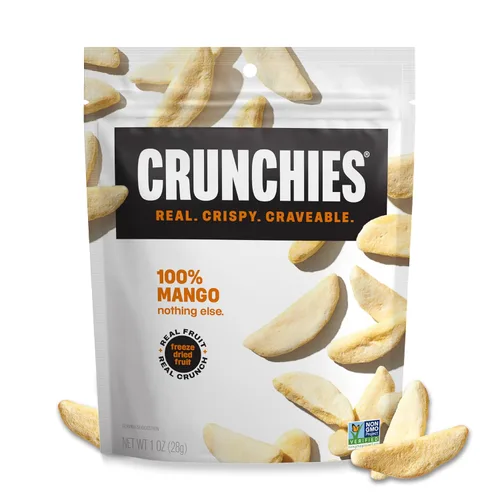 Vista 7 de Crunchies Frutas liofilizadas, frutas crujientes 100% naturales, sin OMG y kosher, paquetes de aperitivos de frutas liofilizadas resellables
