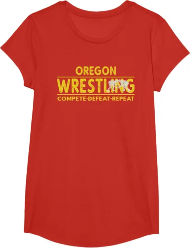 Vista 61 de Oregon Wrestling - Camiseta para competir, derrota, repetir