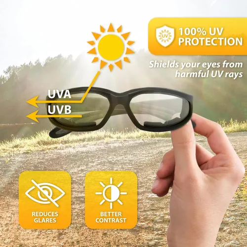 Vista 3 de Global Vision Hercules - Gafas de seguridad antivaho bifocales con espuma EVA, lente transparente