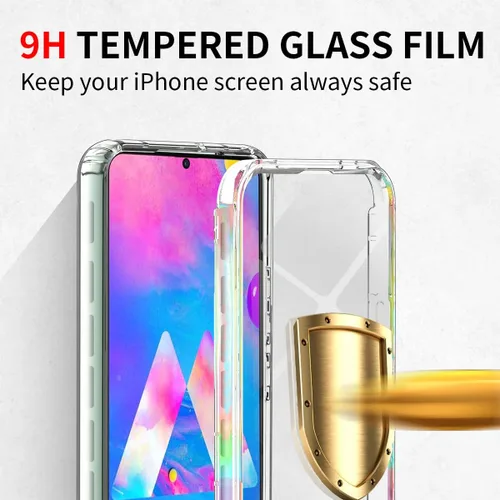 Vista 4 de AICase Funda transparente para Samsung Galaxy S22 Ultra de cuerpo completo, resistente, sin protector de pantalla, protección resistente, a prueba