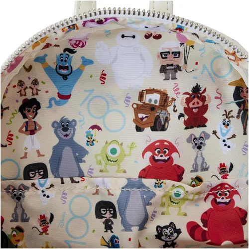 Vista 6 de Loungefly Disney 100 Celebration Cake Mini Mochila Mochilas Disney, Blanco, Moderno