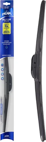 Vista 8 de PEAK Silicone Plus - Escobilla para parabrisas híbrida todo clima de 13 pulgadas, escobilla de parabrisas frontal premium de reemplazo con conector