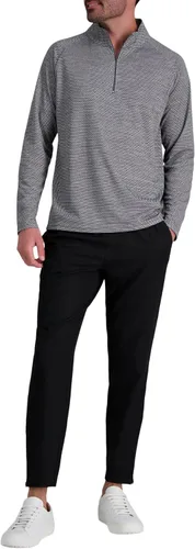 Vista 3 de HAGGAR Mens Long Sleeve Performance Zip Up Shirt (Full and 14 Zip)