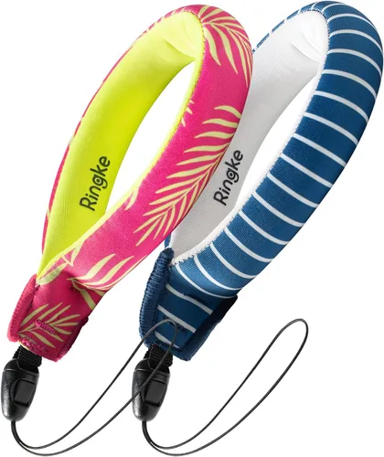 Vista 13 de Ringke Correa de flotador impermeable (paquete de 2), correa flotante, pulsera, agarre de mano, cordón compatible con cámara, teléfono, llave