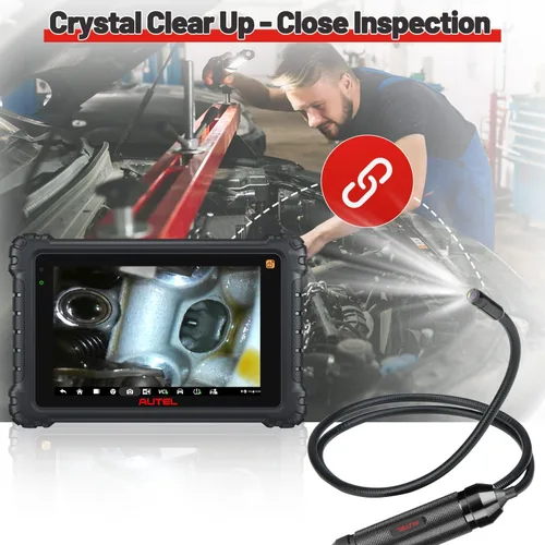 Vista 4 de Autel MaxiVideo MV108S Cámara de Inspección Boreoscopio, Endoscopio 2026 con Cabezal de Imagen Impermeable de 8.5mm, Funciona con Todos