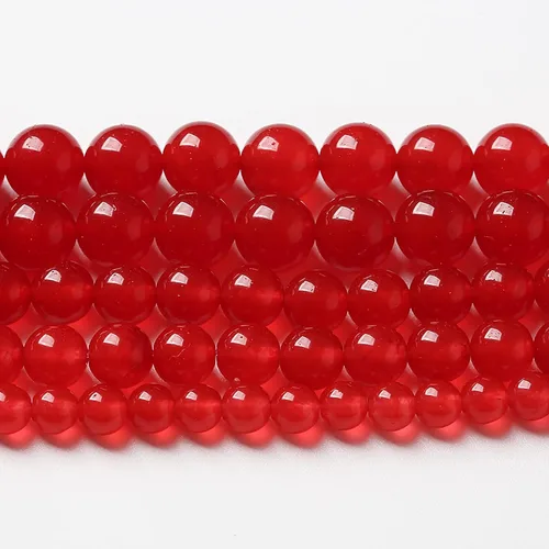 Vista 29 de 36 piezas de cuentas sueltas de espacio de jade de epidoto verde y rojo natural de 10 mm, cuentas redondas para hacer joyas DIY, collares, pulseras