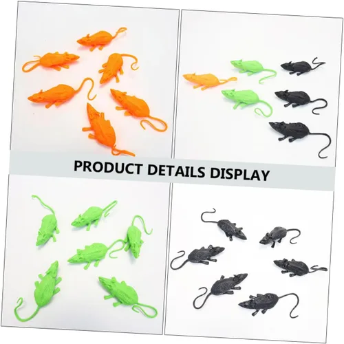 Vista 5 de BESPORTBLE Ratones de juguete falsos para diseño de escena Pe Material Decoración para Halloween Regalo perfecto