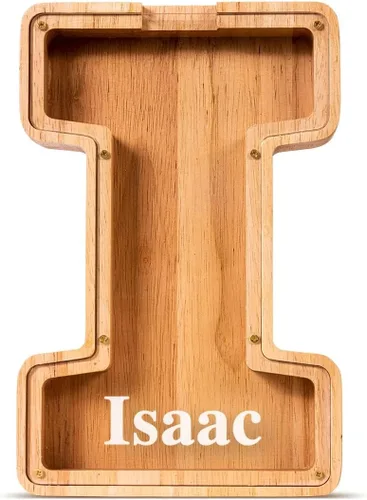 Vista 51 de SummiDate Alcancía de madera de letra para niños y niñas, Alfabeto, personalizada, regalo de cumpleaños y pascua para niños (A)