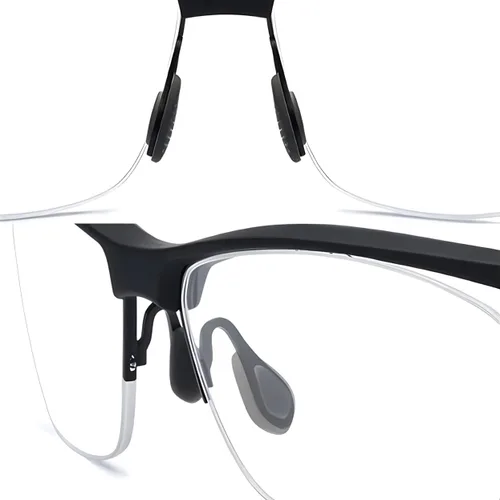 Vista 5 de Almohadillas de nariz para gafas Nike Gafas de sol Silicona Nosepads - negro 3 Pares