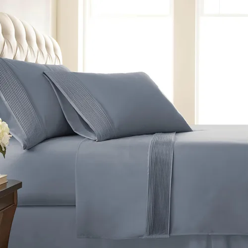 Vista 14 de Southshore Fine Linens®, juego de ropa de cama con bolsillo profundo, Microfibra, Negro, gemelo