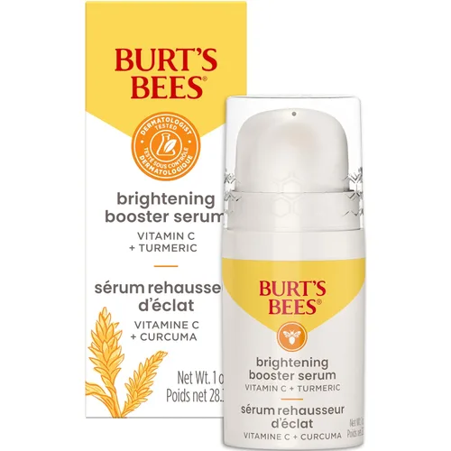 Vista 13 de Burt's Bees Suero facial de té verde, protege y mejora el tono de la piel con té verde rico en antioxidantes y loto, iluminador y reafirmante