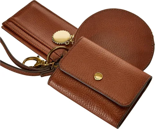 Vista 4 de Fossil Cartera de pulsera 3 en 1 de cuero Rio para mujer