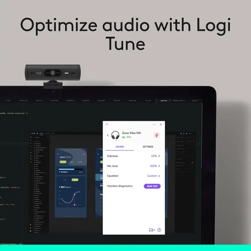 Vista 8 de Logitech Zone Vibe 100 - Auriculares inalámbricos ligeros sobre la oreja con micrófono de cancelación de ruido, auriculares Bluetooth multipunto