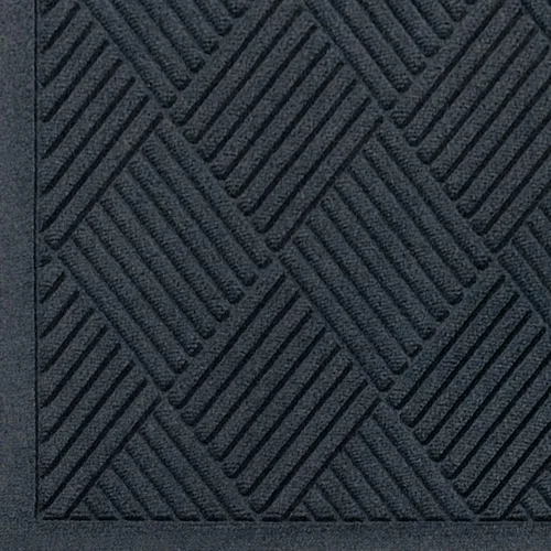Vista 8 de M+A Matting WaterHog Diamond - Tapete de entrada de grado comercial con borde de tela, interior/exterior, de secado rápido, resistente a las manchas
