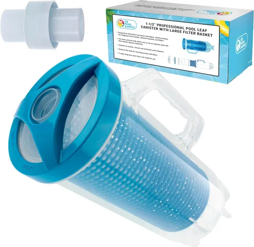 Vista 8 de U.S. Pool Supply Atrapasador de hojas de piscina - Recipiente de hojas de piscina en línea, aspiradora para limpiador enterrado, cesta de filtro
