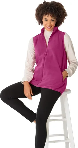 Vista 7 de Woman Within - Chaleco de forro polar con zíper frontal para mujer talla extra grande
