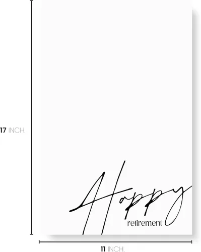 Vista 3 de Karto Tablero de firma de jubilación para fiesta, suministros para fiestas, libro de visitas, tablero de firma o tarjeta alternativa