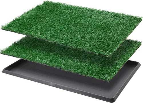 Vista 9 de LOOBANI Almohadilla de césped para perros con bandeja, 16 x 20 pulgadas