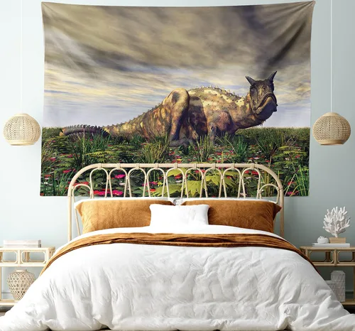 Vista 14 de Lunarable Tapiz mexicano, tema de cultura latinoamericana, sombrero de paja, manta de serape de Maracas, decoración de tela para colgar en la pared