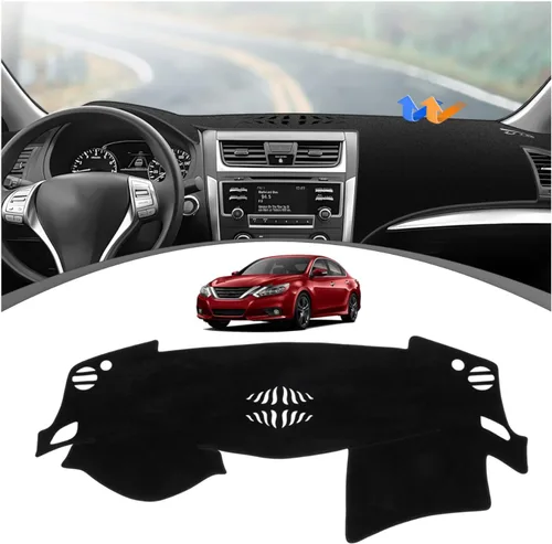 Vista 46 de FIILINES Cubierta para tablero Compatible con Mazda 3 2010-2013 Accesorios Tapete para tablero para Mazda 3 Accesorios Tapete para salpicadero